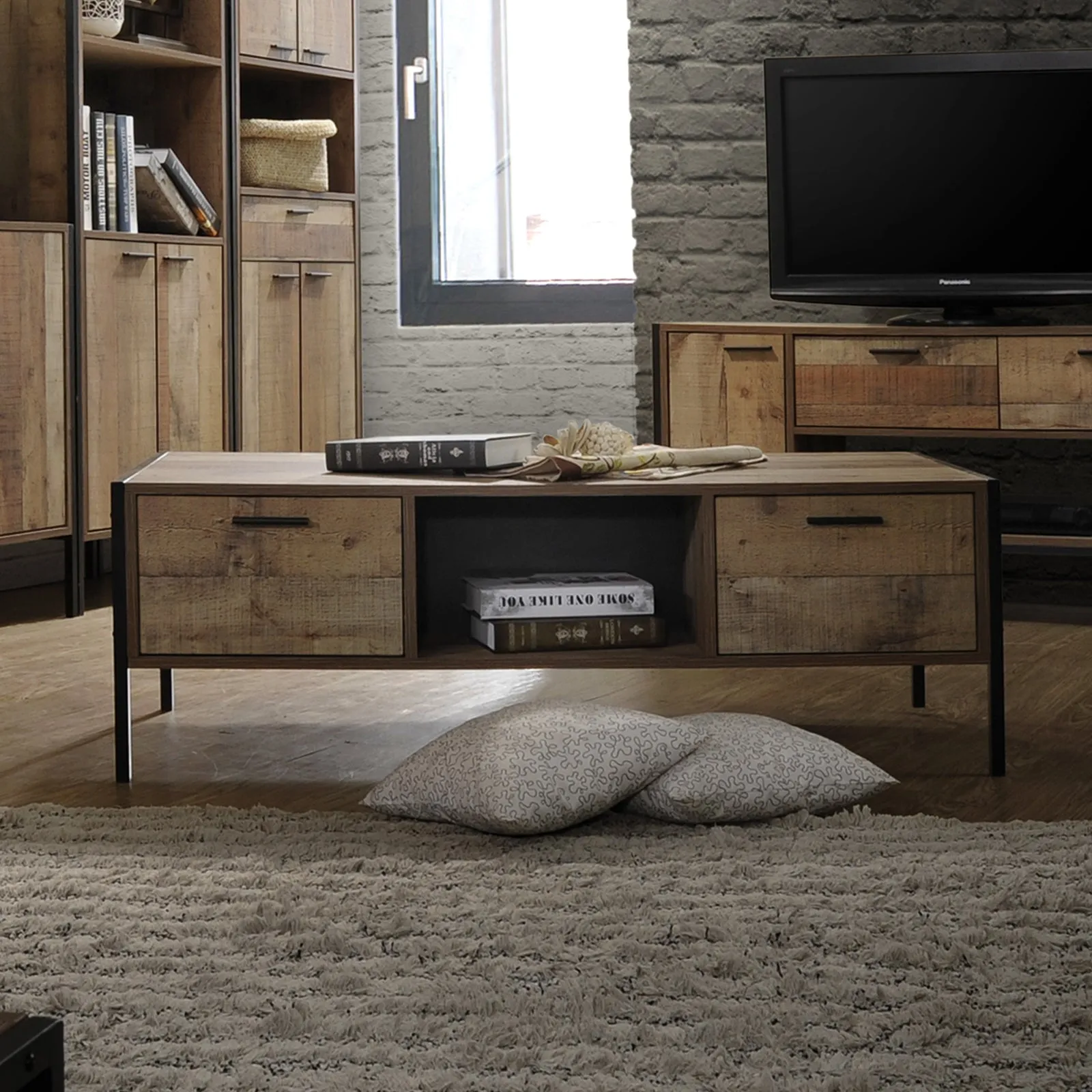 2 Drawers Coffee Table