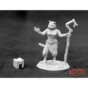 Dark Heaven Legends: Mistveil, Catfolk Sorceress [Reaper 03927]