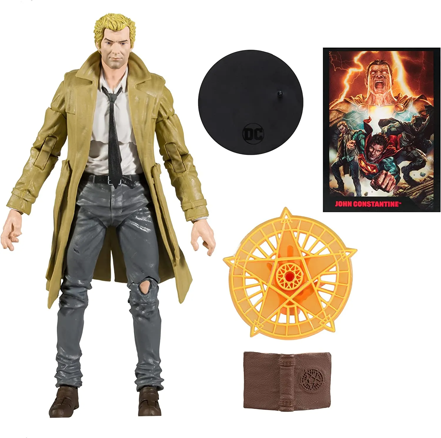 DC Direct Page Punchers: John Constantine w/Comic (Black Adam) 7" Action Figure