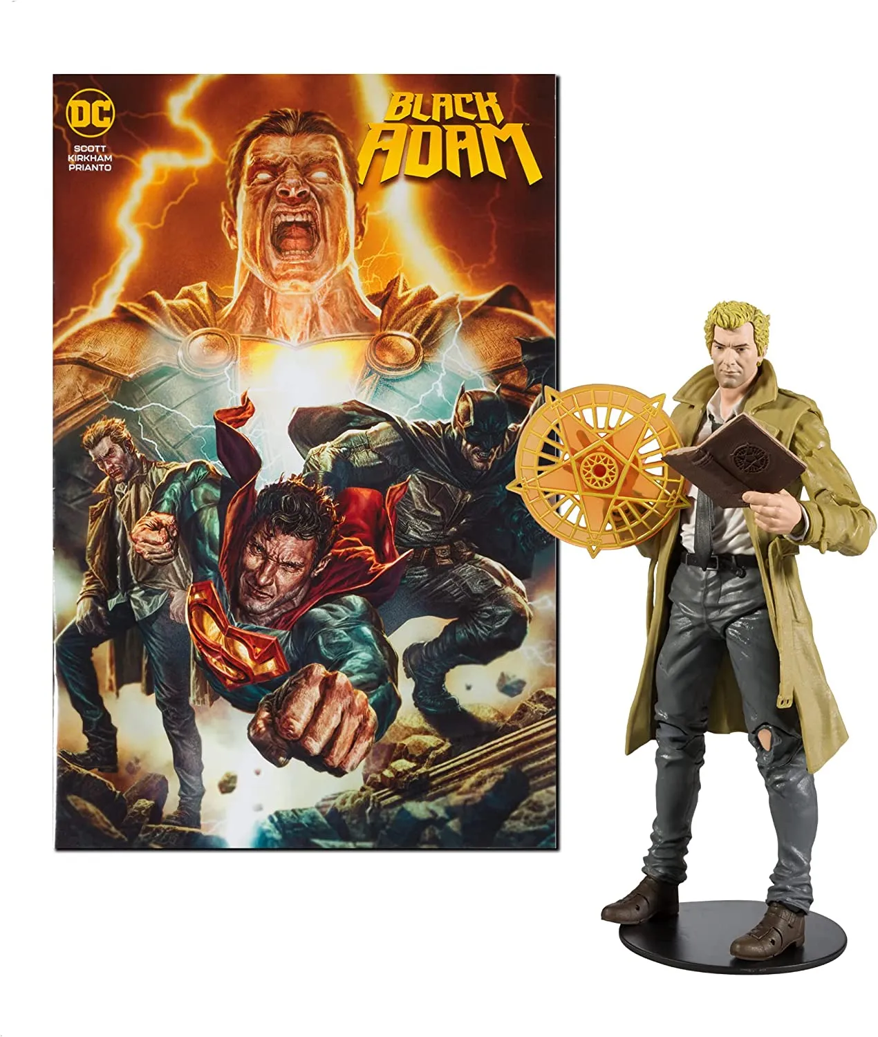 DC Direct Page Punchers: John Constantine w/Comic (Black Adam) 7" Action Figure