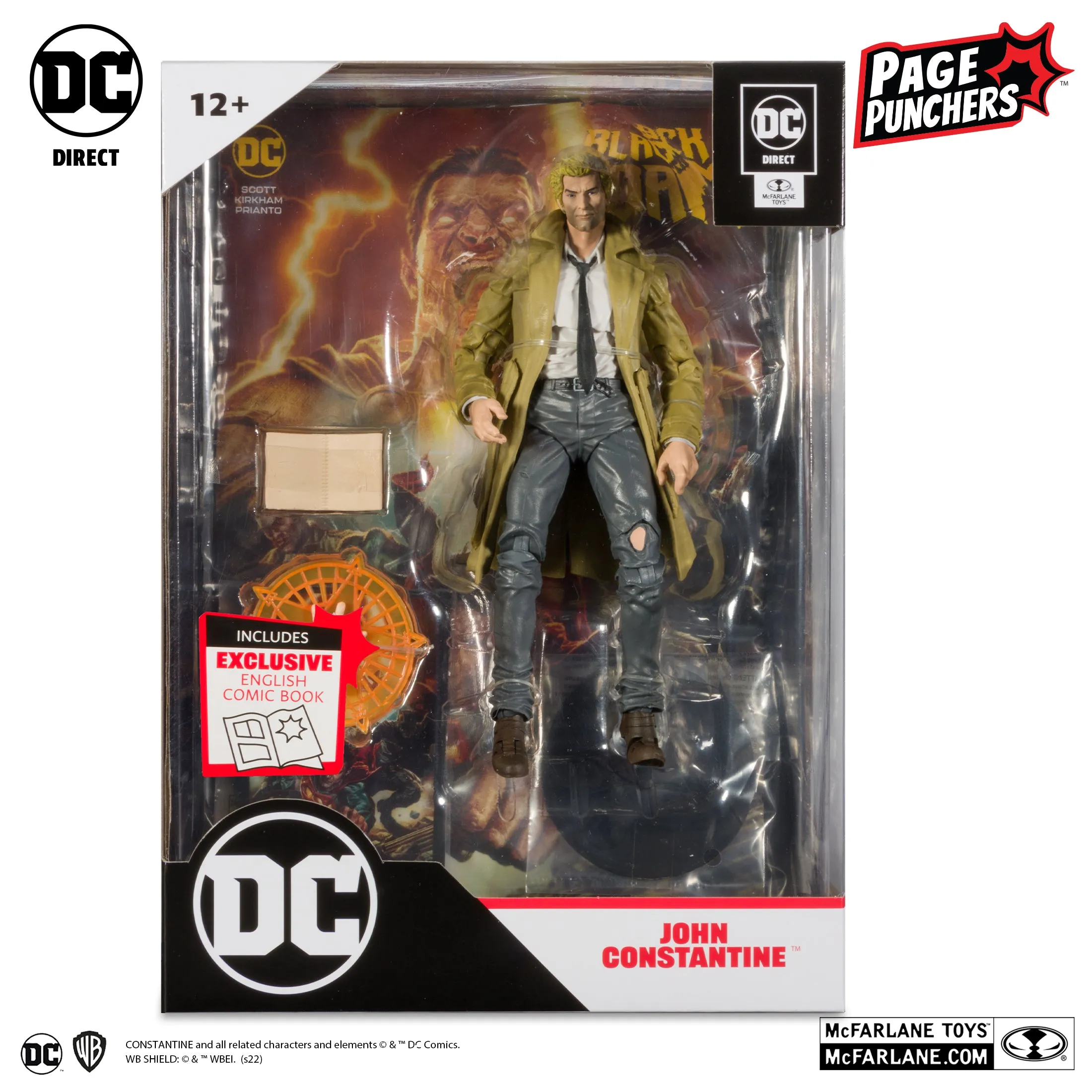 DC Direct Page Punchers: John Constantine w/Comic (Black Adam) 7" Action Figure