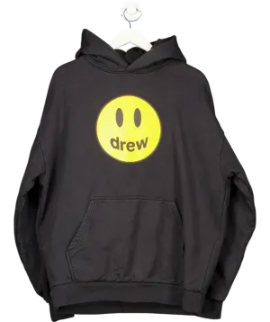 Drew House Black Smiley Mascot Hoodie UK M