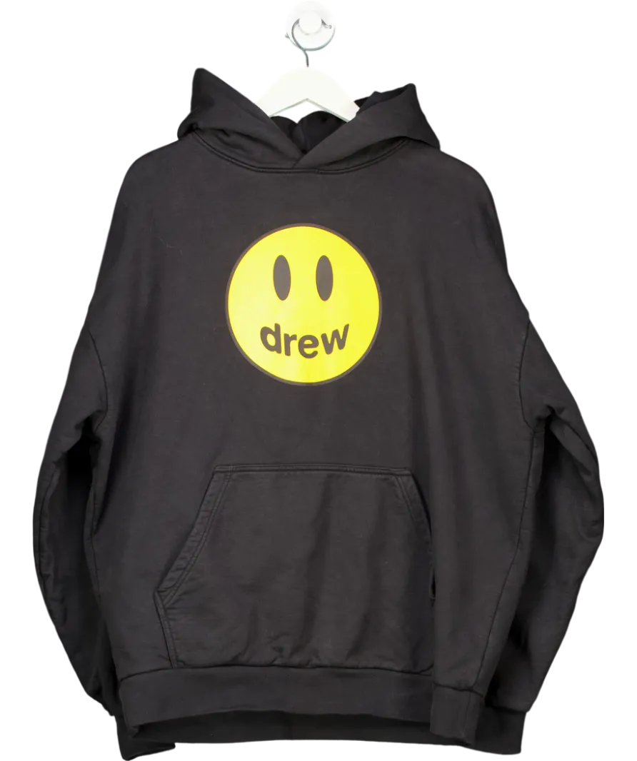 Drew House Black Smiley Mascot Hoodie UK M