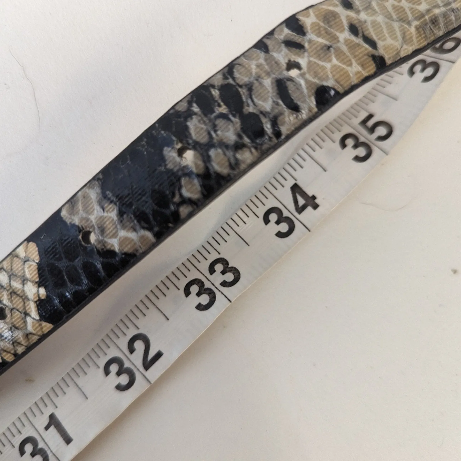 Faux Snake Skin Belt - 32"