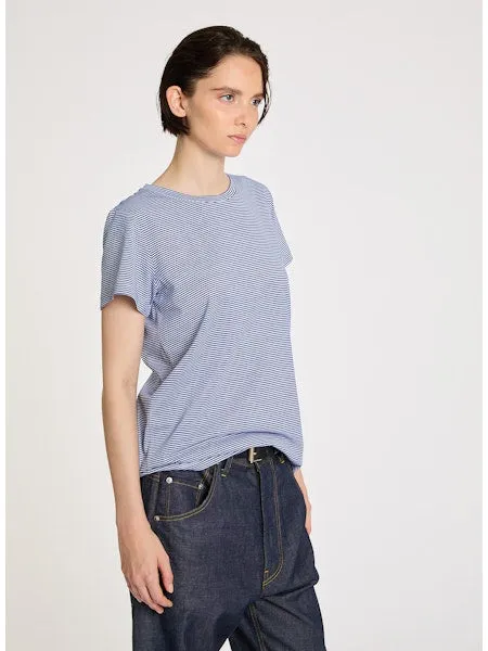 Lis Lareida Mascot Short Sleeve Tee in Ecru Stripe
