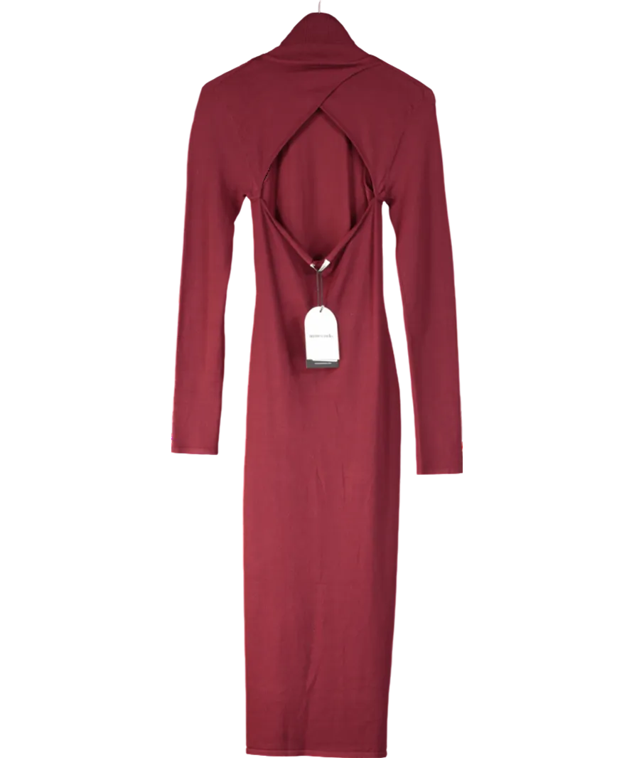 Mistress Rocks Red Cherry Cutout Midi Dress UK M
