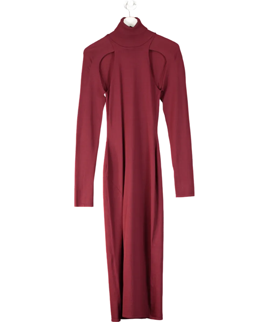 Mistress Rocks Red Cherry Cutout Midi Dress UK M