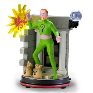 The Bradford Exchange Batman Classic TV Series Figurine Collection Issue #4: 'Riddler' Illuminated Figurine Handcrafted with Iconic Details 7.5-Inches